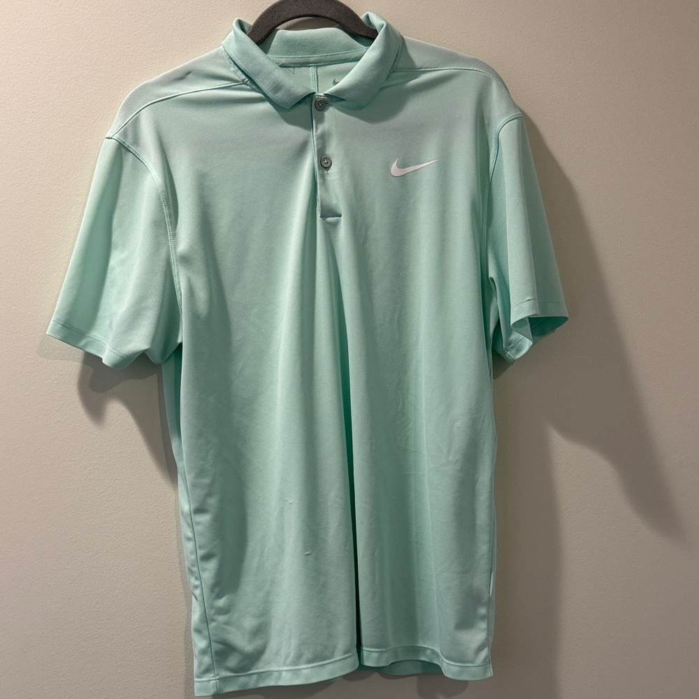 Nike Men's Mint Green Polo Shirt - Picture 2 of 3